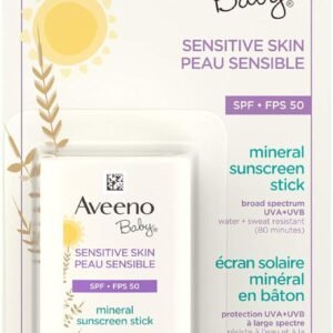 Aveeno Baby Sensitive Skin Mineral sunscreen stick