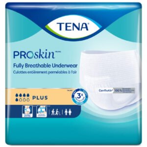 TENA ProSkin Plus Protective Underwear, Unisex, White, 114-147cm, L - 72633