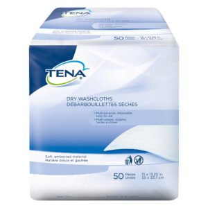 TENA® Dry Washcloths, 33X37.3CM- 74500