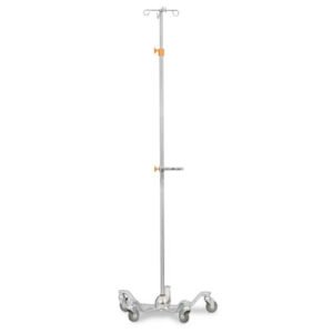 MedPro Balance KD Stainless Steel I.V. Stand, Assembled, 4 Prong