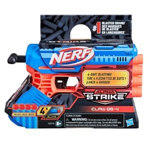 Nerf Alpha Strike Claw QS-4 Blaster 4 Official Nerf Elite Foam Darts