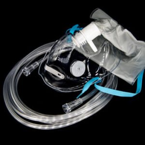 Adult Partial Non- Rebreathing Mask with 1 Side Valve and 7' (2.1 m) Sure Flow Tubing