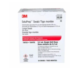 3M™  10209, SoluPrep™ Swab (2% w/v chlorhexidine gluconate and 70% v/v isopropyl alcohol),tinted, large